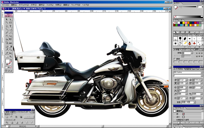 イラストレーター Adobe Illustrator による リアルイラスト 作成講座 ハーレーダビッドソン