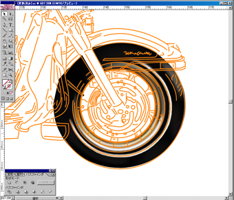 イラストレーター Adobe Illustrator による リアルイラスト 作成講座 ３ ハーレーダビッドソン